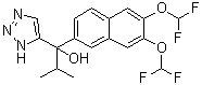 CAS # 1375603-36-3, alpha-[6,7-Bis(difluoromethoxy)-2-naphthalenyl]-alpha-(1-methylethyl)-1H-1,2,3-triazole-5-methanol