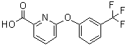 structure of CAS# 137640-84-7, 6-[3-(三氟甲基)苯氧基]-2-吡啶羧酸