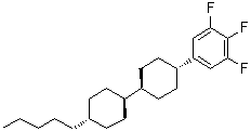 CAS # 137644-54-3, [trans(trans)]-1,2,3-Trifluoro-5-(4'-pentyl[1,1'-bicyclohexyl]-4-yl)benzene