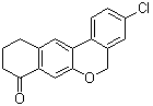 structure of CAS# 1378388-20-5, 3-Chloro-10,11-dihydro-5H-benzo[d]naphtho[2,3-b]pyran-8(9H)-one