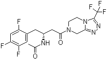 CAS # 1379666-94-0, N-Acetyl Sitagliptin, N-[(1R)-3-[5,6-Dihydro-3-(trifluoromethyl)-1,2,4-triazolo[4,3-a]pyrazin-7(8H)-yl]-3-oxo-1-[(2,4,5-trifluorophenyl)methyl]propyl]acetamide