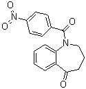 1,2,3,4-Tetrahydro-1-(4-nitrobenzoyl)-5H-1-benzazepin-5-one molecular structure (CAS 137975-89-4)