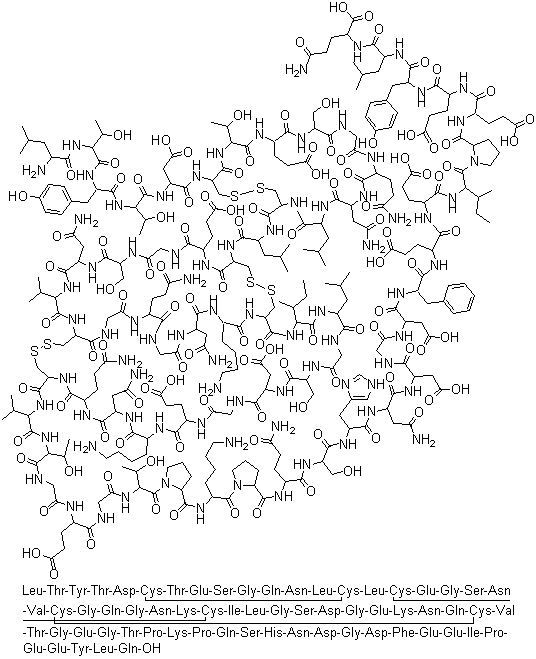 Lepirudin molecular structure (CAS 138068-37-8)