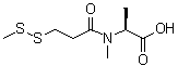 structure of CAS# 138148-62-6, N-甲基-N-[3-(甲基二硫基)-1-氧代丙基]-L-丙氨酸