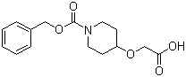 structure of CAS# 138163-07-2, (1-N-Cbz-哌啶-4-基氧基)乙酸