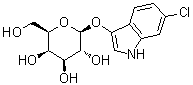 structure of CAS# 138182-21-5, 6-氯-1H-吲哚-3-基 beta-D-吡喃半乳糖苷