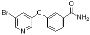 CAS 登录号：1383132-85-1, 3-[(5-溴-3-吡啶基)氧基]苯甲酰胺