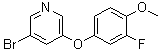 CAS 登录号：1383133-01-4, 3-溴-5-(3-氟-4-甲氧基苯氧基)-吡啶