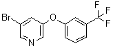 CAS 登录号：1383133-61-6, 3-溴-5-[3-(三氟甲基)苯氧基]吡啶
