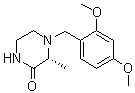 structure of CAS# 1383146-20-0, (R)-4-(2,4-二甲氧基苄基)-3-甲基哌嗪-2-酮