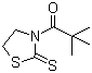structure of CAS# 138459-91-3, 2,2-二甲基-1-(2-硫酮-3-噻唑烷基)-1-丙酮