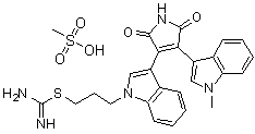 structure of CAS# 138489-18-6, 双吲哚马来酰亚胺 IX 甲烷磺酸盐
