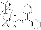 structure of CAS# 138566-17-3, (R)-(-)-N-(二苯亚甲基)甘氨酰左旋樟脑磺内酰胺