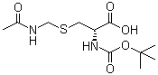 structure of CAS# 138775-00-5, N-叔丁氧羰基-S-乙酰氨基甲基-D-半胱氨酸