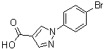 structure of CAS# 138907-85-4, 1-(4-Bromophenyl)-1H-pyrazole-4-carboxylic acid