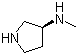 structure of CAS# 139015-32-0, (S)-N-Methylpyrrolidin-3-amine