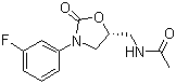 structure of CAS# 139071-79-7, (S)-N-[[3-(3-氟苯基)-2-氧代-5-恶唑烷基]甲基]乙酰胺