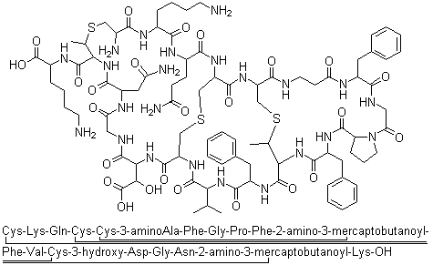 Lancovutide molecular structure (CAS 1391-36-2)