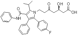 CAS # 1391052-82-6, (3R)-7-[2-(4-Fluorophenyl)-3-phenyl-4-(phenylcarbamoyl)-5-propan-2-ylpyrrol-1-yl]-3-hydroxy-5-oxoheptanoic acid