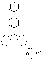 structure of CAS# 1391729-66-0, 9-[1,1'-联苯]-4-基-3-(4,4,5,5-四甲基-1,3,2-二氧杂环戊硼烷-2-基)-9H-咔唑