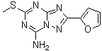 CAS # 139181-27-4, 2-(2-Furanyl)-5-(methylthio)[1,2,4]triazolo[1,5-a][1,3,5]triazin-7-amine