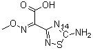 CAS 登录号：139183-37-2, (Z)-5-氨基-alpha-(甲氧基亚胺)-1,2,4-噻二唑-5-(碳-14)-3-乙酸