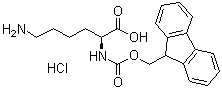 structure of CAS# 139262-23-0, Fmoc-L-赖氨酸盐酸盐