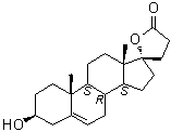 CAS # 13934-61-7, (3beta,17alpha)-3,17-Dihydroxypregn-5-ene-21-carboxylic acid gamma-lactone, Andrenolactone, SC 5018