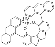structure of CAS# 1393527-23-5, 磷酸6,6'-二(9-蒽基)-1,1'-螺双茚满-7,7'-二基酯