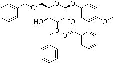 CAS # 1393898-89-9, 4-Methoxyphenyl 3,6-bis-O-(phenylmethyl)-beta-D-glucopyranoside 2-benzoate