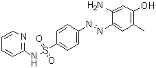 structure of CAS# 1395084-25-9, 4-[(1E)-2-(2-Amino-4-hydroxy-5-methylphenyl)diazenyl]-N-2-pyridinylbenzenesulfonamide