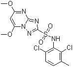 CAS # 139528-85-1, Metosulam, N-(2,6-Dichloro-3-methylphenyl)-5,7-dimethoxy-[1,2,4]triazolo[1,5-a]pyrimidine-2-sulfonamide