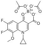 CAS # 139693-52-0, Moxifloxacin Boron Complex Impurity, Bis(acetato-?O)[4-cyclopropyl-5-ethyl-6,7-dimethyl-1-(oxo-?O)-1,4-dihydro-2-naphthalenecarboxylato-?O]boron