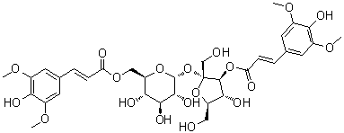 structure of CAS# 139891-98-8, 3',6-Disinapoylsucrose