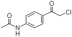 structure of CAS# 140-49-8, 4'-(Chloroacetyl)-acetanilide