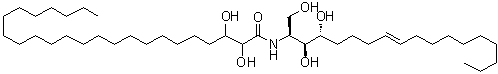 structure of CAS# 1401093-57-9, N-[(1S,2S,3R,7E)-2,3-二羟基-1-(羟基甲基)-7-十七碳烯-1-基]-2,3-二羟基二十四烷酰胺