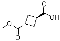 structure of CAS# 1401103-71-6, 反式-1,3-环丁烷二甲酸单甲酯