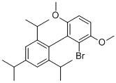 structure of CAS# 1402393-56-9, 2-溴-2',4',6'-三异丙基-3,6-二甲氧基-1,1'-联苯