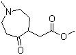CAS # 14037-05-9, Hexahydro-1-methyl-5-oxo-1H-azepine-4-acetic acid methyl ester