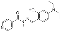 structure of CAS# 140405-36-3, N'-(4-(diethylamino)-2-hydroxybenzylidene)isonicotinohydrazide