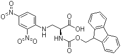 structure of CAS# 140430-54-2, N-Fmoc-N'-(2,4-二硝基苯基)-L-2,3-二氨基丙酸