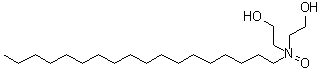 Bis(2-hydroxyethyl)stearylamine oxide molecular structure (CAS 14048-77-2)