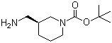 structure of CAS# 140645-24-5, (S)-N-Boc-3-aminomethylpiperidine