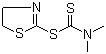Dimethylcarbamodithioic acid 4,5-dihydro-2-thiazolyl ester molecular structure (CAS 140652-77-3)