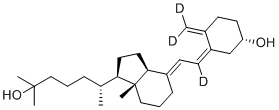 CAS # 140710-94-7, Calcifediol-d3, (εR,1R,3aS,4E,7aR)-4-[(2Z)-2-[(5S)-5-Hydroxy-2-(methylene-d2)cyclohexylidene]ethylidene-2-d]octahydro-α,α,ε,7a-tetramethyl-1H-indene-1-pentanol