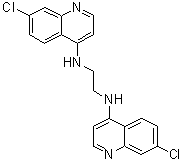CAS # 140926-75-6, N1,N2-Bis(7-chloro-4-quinolinyl)-1,2-ethanediamine, N1,N2-Bis(7-chloroquinolin-4-yl)ethane-1,2-diamine, NSC 5844, Q 1-21, RE 640