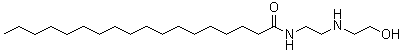 CAS # 141-21-9, N-[2-[(2-Hydroxyethyl)amino]ethyl]stearamide, N-Stearoyl-N'-(2-hydroxyethyl)ethylenediamine, N-Stearoyl-N'-(beta-hydroxyethyl)ethylenediamine