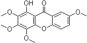 structure of CAS# 14103-09-4, 1-羟基-2,3,4,7-四甲氧基呫吨酮