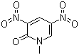 structure of CAS# 14150-94-8, 1-Methyl-3,5-dinitro-1H-pyridin-2-one