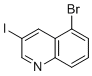 structure of CAS# 1416438-35-1, 5-溴-3-碘喹啉